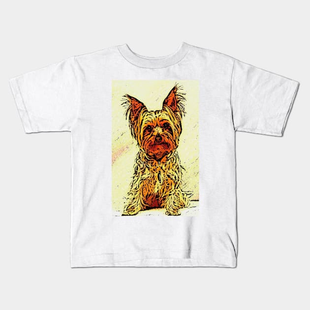 Little Scruff Kids T-Shirt by jngraphs